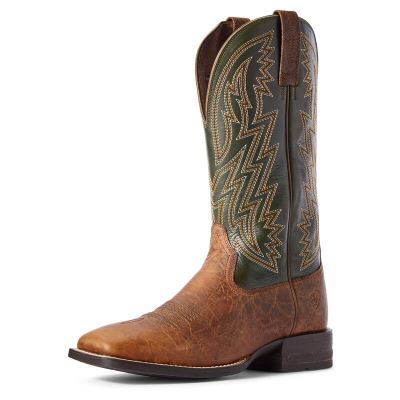 Ariat Dynamic Kahverengi / Yeşil Western Csizma Erkek (30076-772)